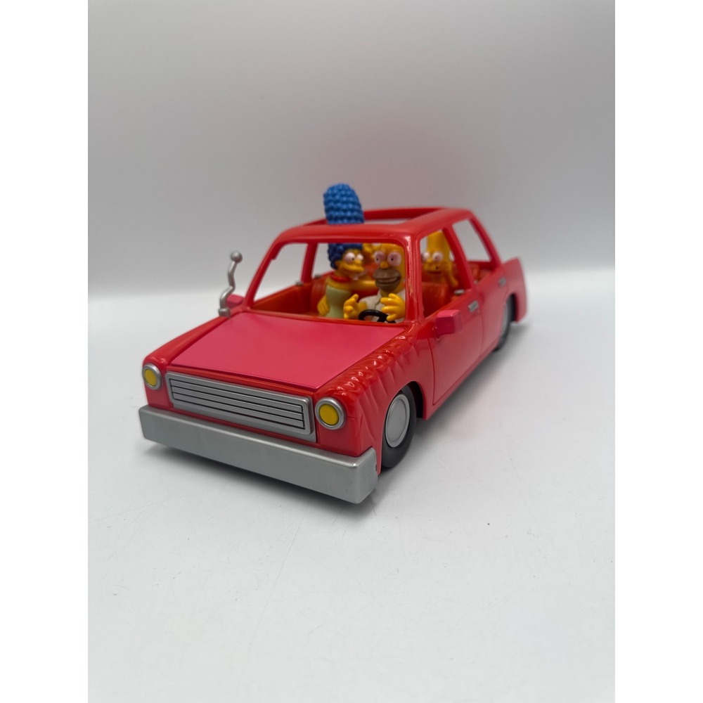 The Simpsons Family Red Sedan Car Playmates Toys 2001 Interactive Vehicle 795DVI